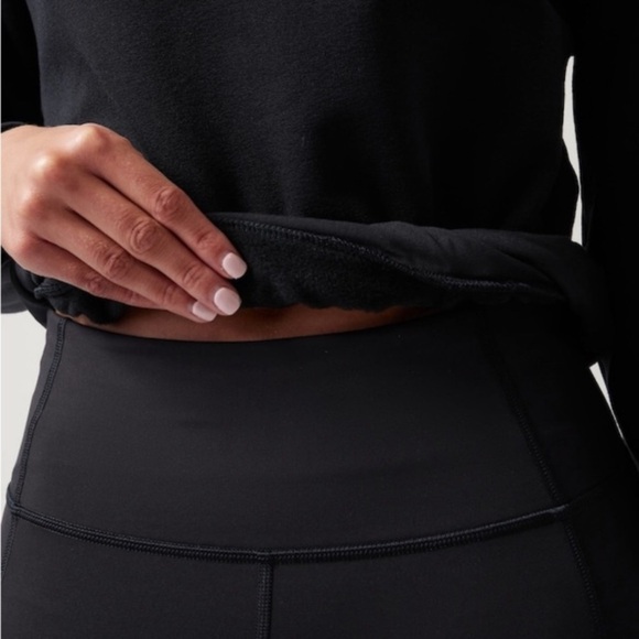 NWT! Athleta Black Altitude Polartec Half Zip Sweatshirt - Size 2X - Picture 5 of 6